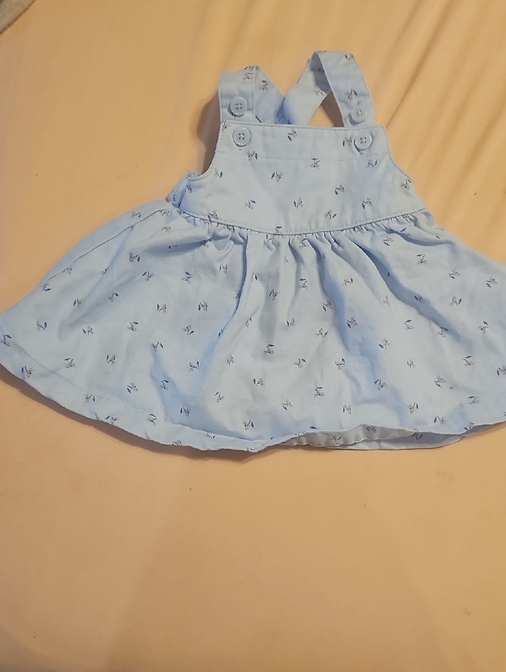 Carter's Light Blue Floral Sleeveless Sundress
